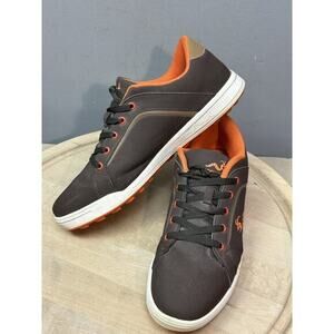 Woodworm‎ Shoes Mens Size 11.5 Brown Orange Casual Athletic Lace Up Trainers